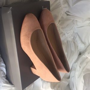 Loft block heel bridal rose shoes